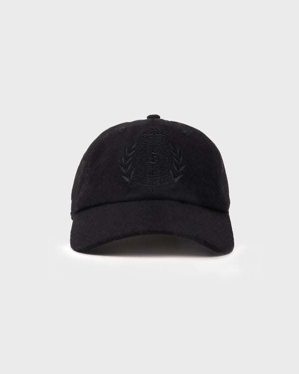 sporty & rich NY Crest Wool Hat - Black