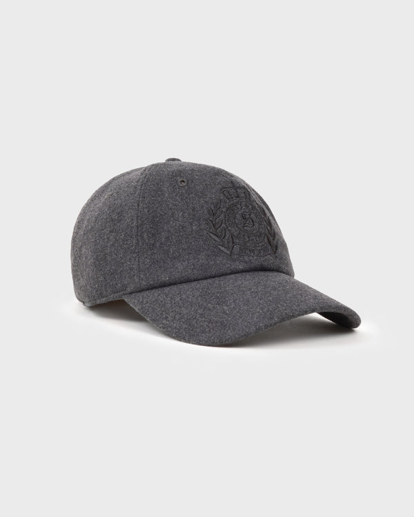 Sporty & Rich NY Crest Wool Hat - Cool Gray