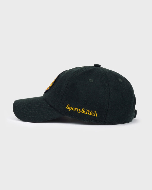 Sporty & Rich NY Crest Wool Hat - Forest