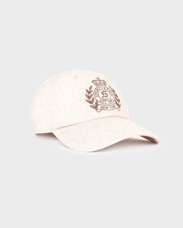 Sporty & Rich NY Crest Wool Hat - Tapioca