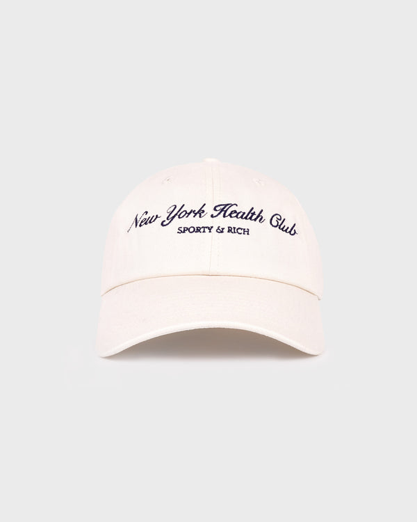 Sporty & Rich NY Health Club Hat - Cream/Navy