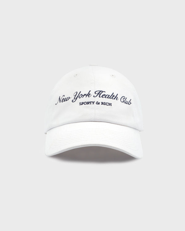 sporty & rich NY Health Club Hat - White/Navy