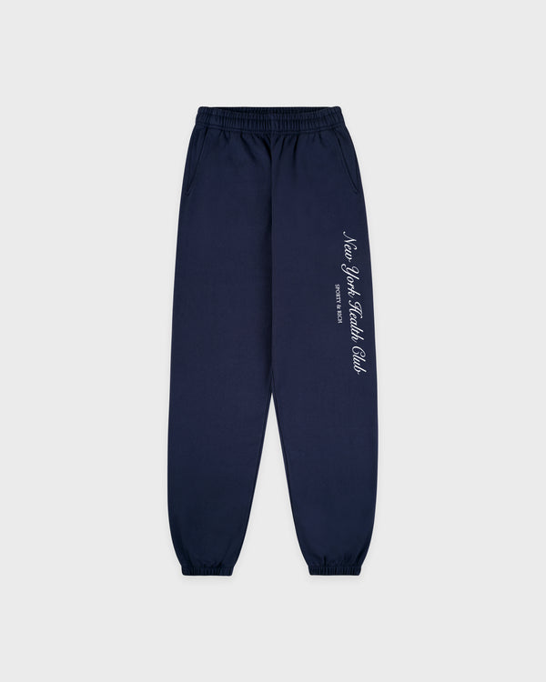 sporty & rich NY Health Club Sweatpant - Navy