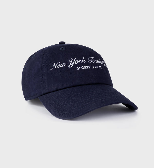 Sporty & Rich NY Tennis Club Hat - Navy