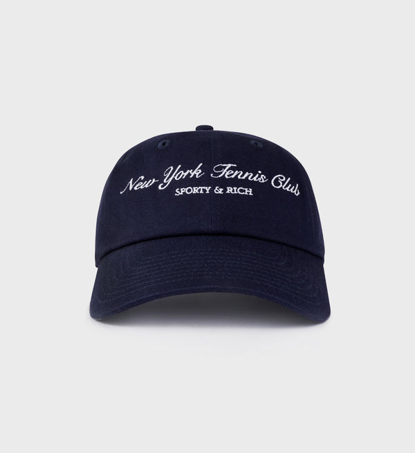 sporty & rich NY Tennis Club Hat - Navy