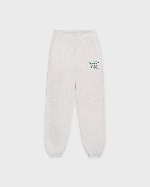 sporty & rich NYRC Sweatpant - Heather Gray/Forest