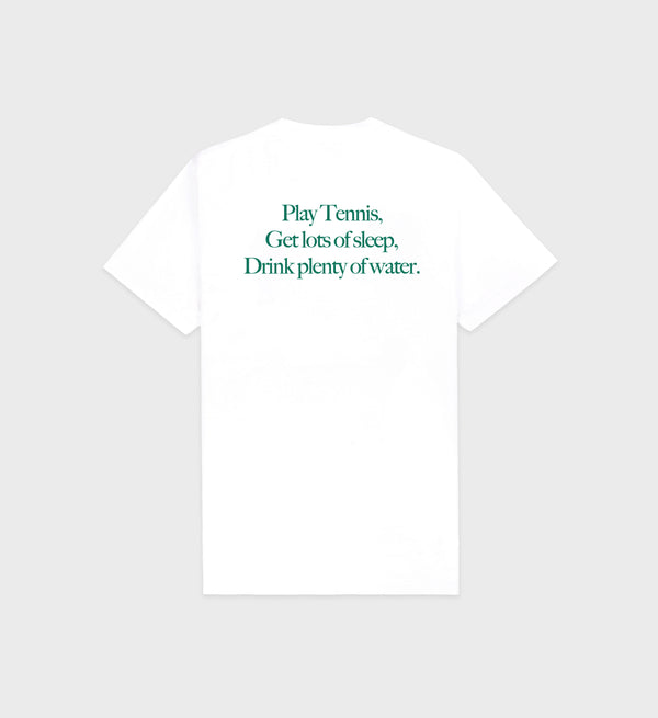 Sporty & Rich Play Tennis T-Shirt - White