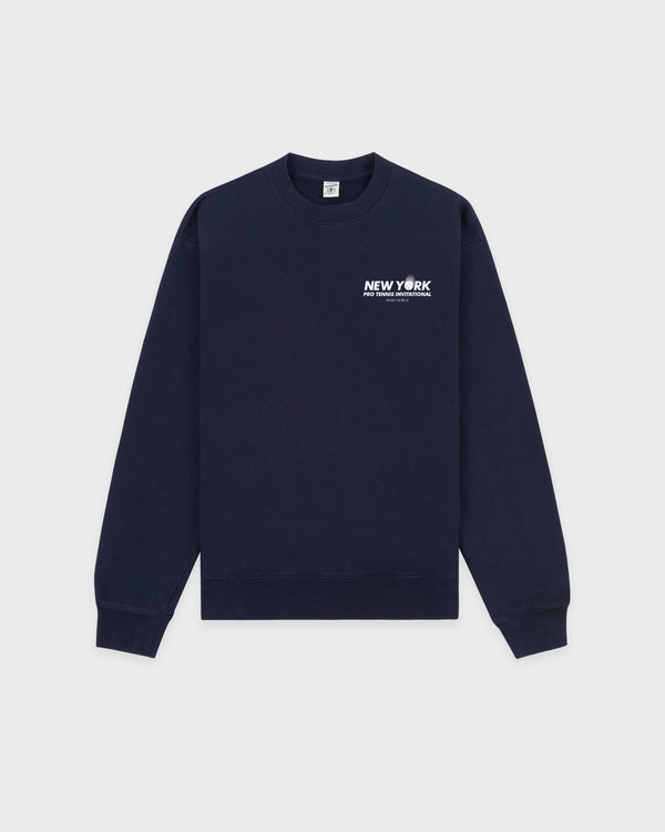 sporty & rich Pro Crewneck - Navy/White