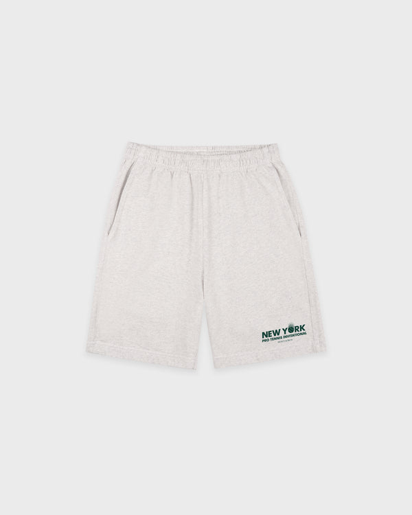 sporty & rich Pro Gym Short - Heather Gray/Forest