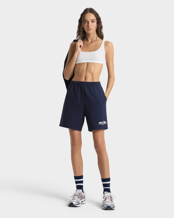Sporty & Rich Pro Gym Short - Navy/White