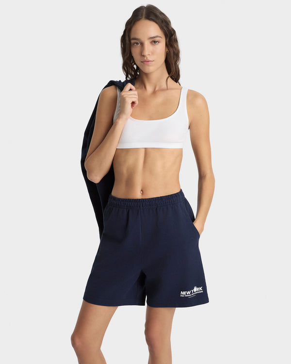 Sporty & Rich Pro Gym Short - Navy/White