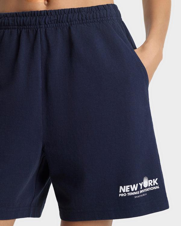 Sporty & Rich Pro Gym Short - Navy/White