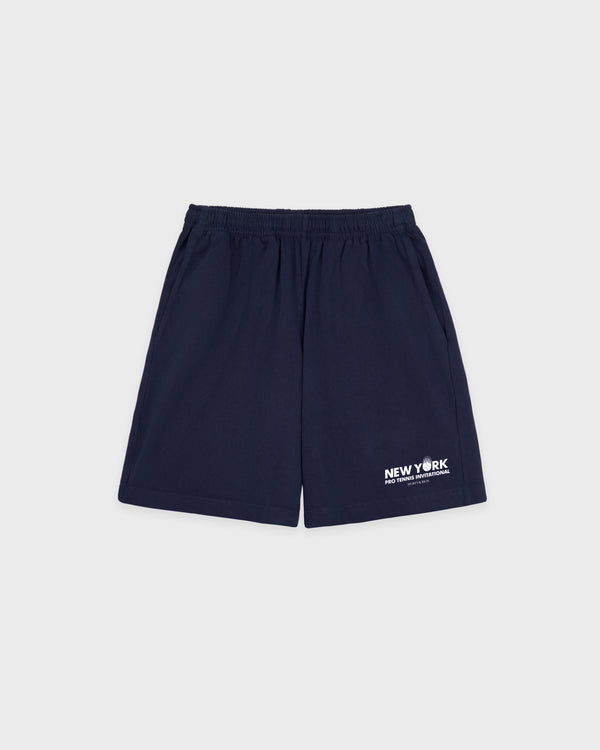 sporty & rich Pro Gym Short - Navy/White