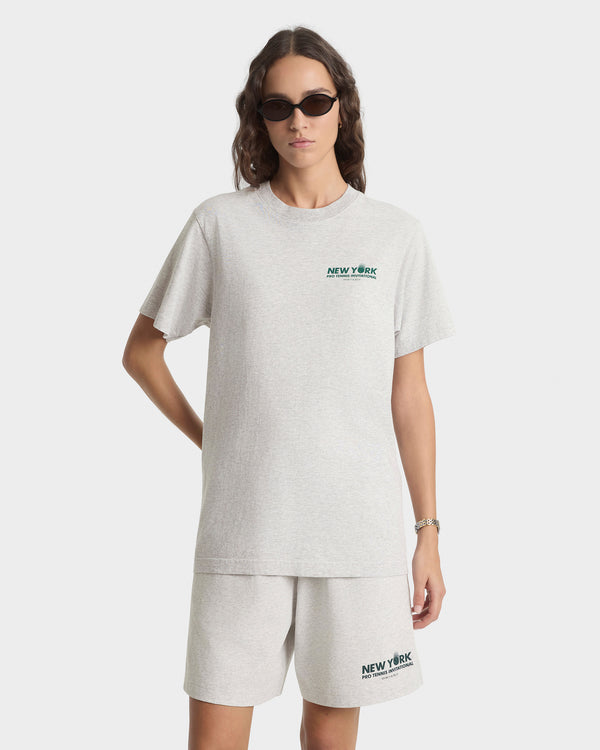 Sporty & Rich Pro T-Shirt - Heather Gray/Forest