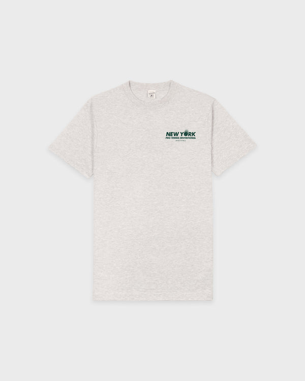 sporty & rich Pro T-Shirt - Heather Gray/Forest