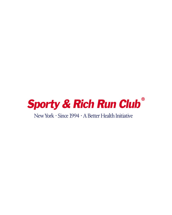 Sporty & Rich Run Club Gym Short - White/Ruby