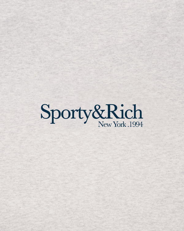 Sporty & Rich Run Club T-Shirt - Heather Gray/Navy