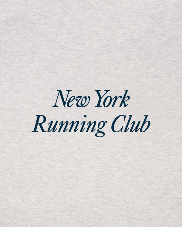 Sporty & Rich Run Club T-Shirt - Heather Gray/Navy