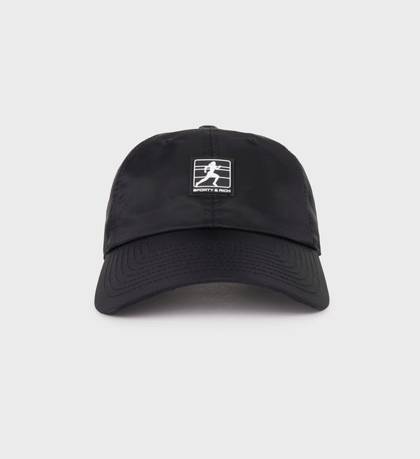 sporty & rich Running Woman Nylon Hat - Black/White