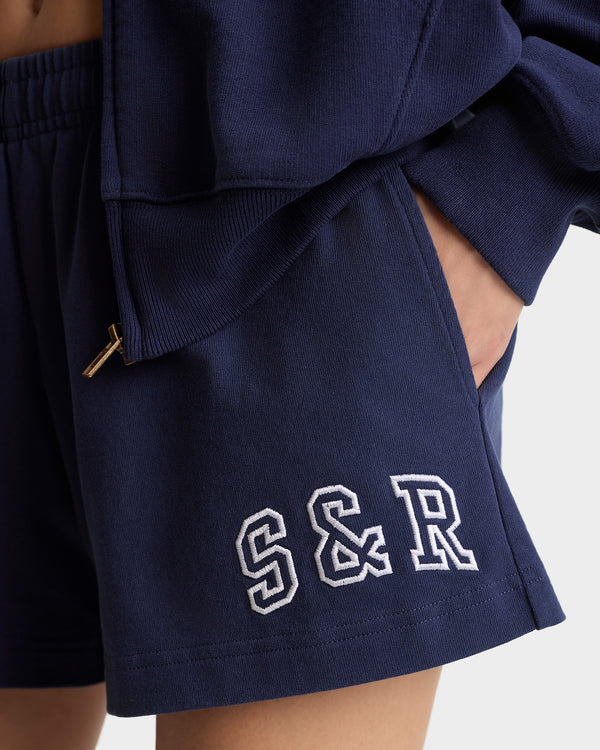 Sporty & Rich S&R Ivy Disco Short - Navy/White