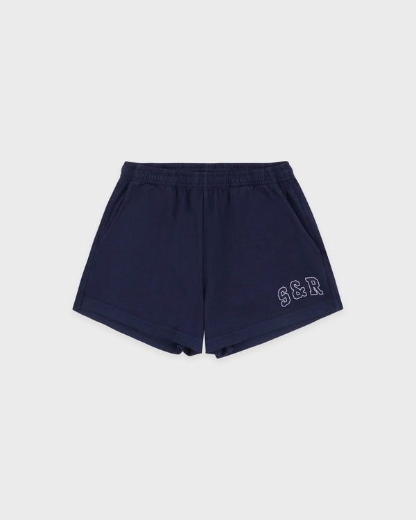 sporty & rich S&R Ivy Disco Short - Navy/White