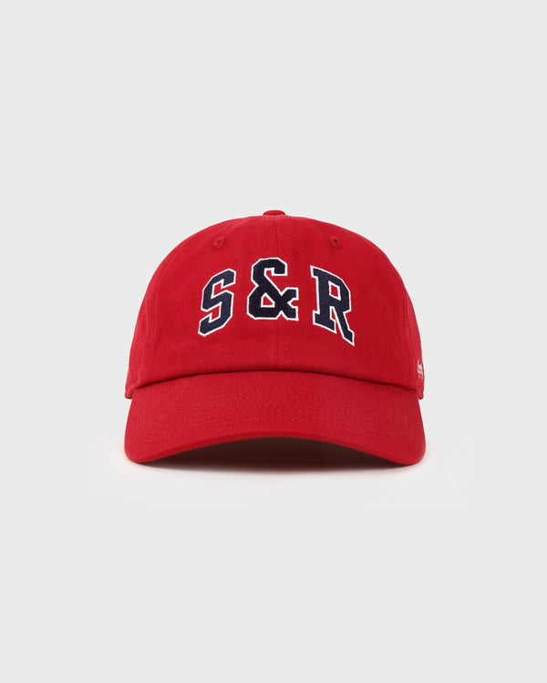 Sporty & Rich S&R Ivy Hat - Ruby/Navy