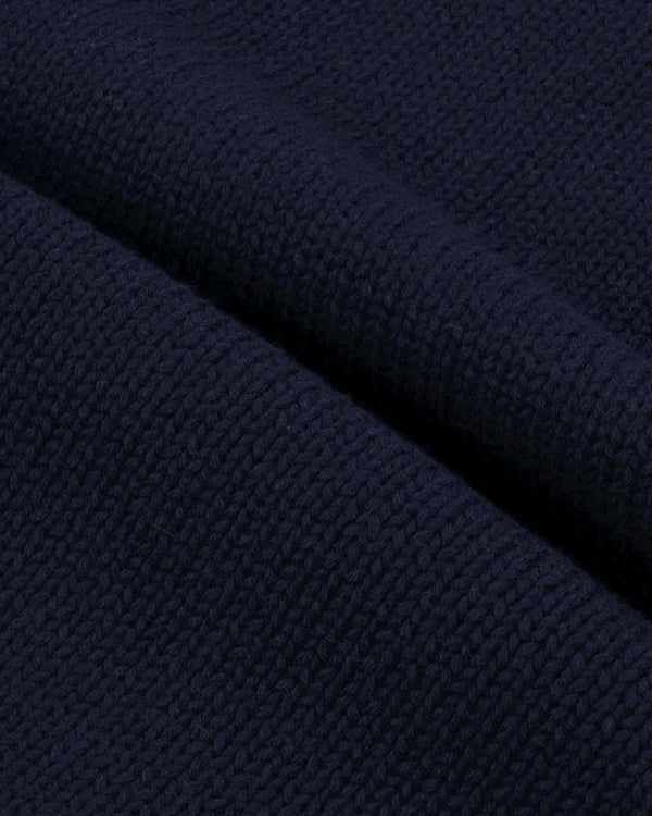 Sporty & Rich S&R Nautical Knitted Turtleneck - Navy