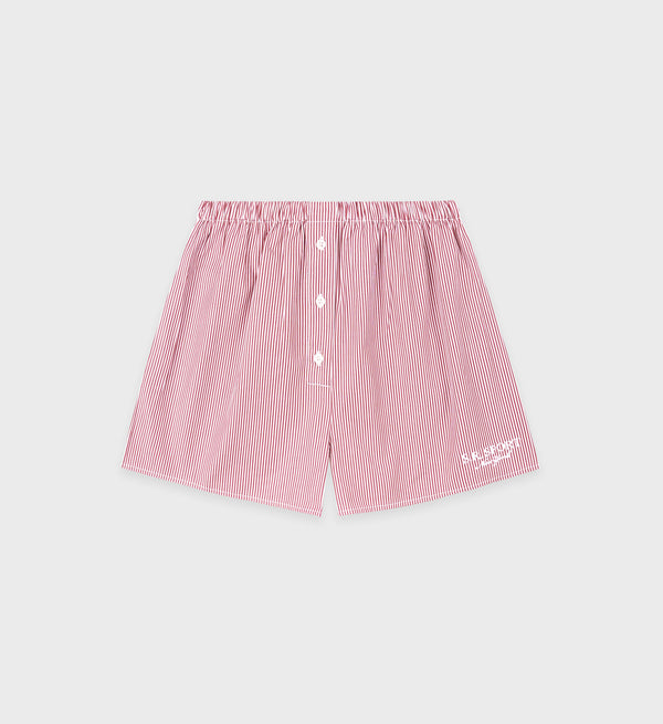 sporty & rich S.R. Sport Mini Boxer Short - Red Striped