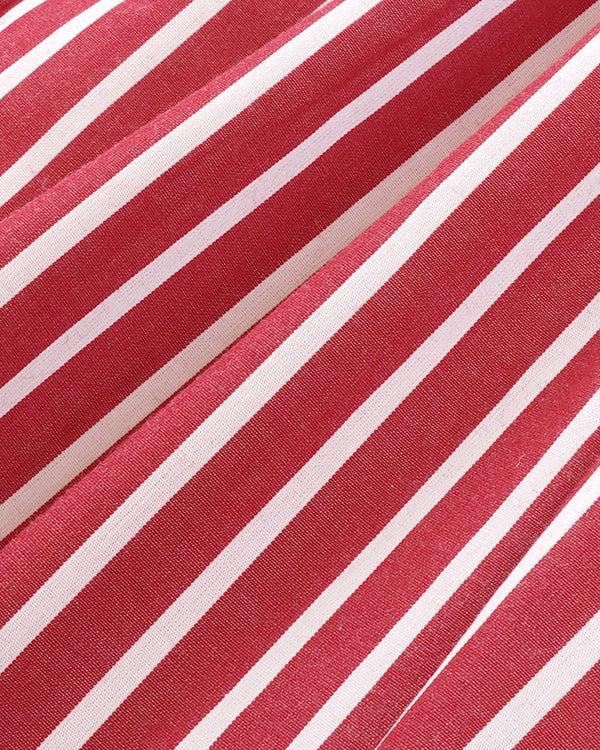 Sporty & Rich Serif Logo Boxer - Ruby Stripe