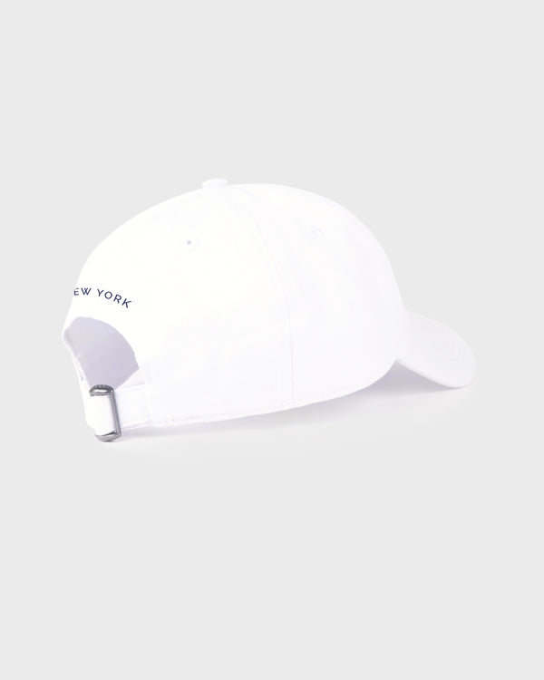 Sporty & Rich Signature NY Hat - White/Navy