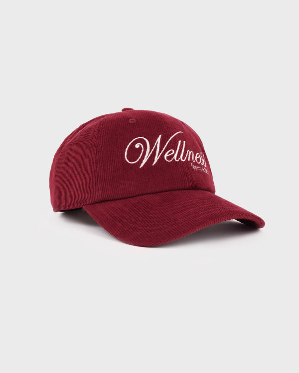 Sporty & Rich Soho Corduroy Hat - Merlot/Cream