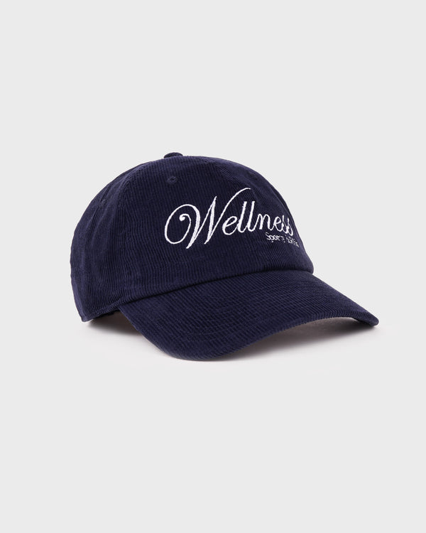 Sporty & Rich Soho Corduroy Hat - Navy/White