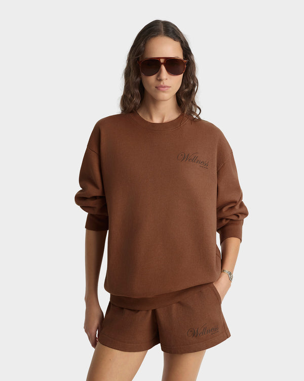 Sporty & Rich Soho Crewneck - Pecan