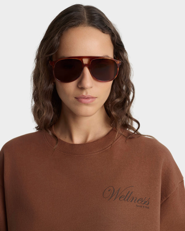 Sporty & Rich Soho Crewneck - Pecan