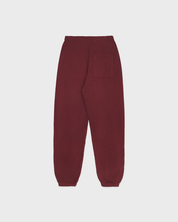 Sporty & Rich Soho Sweatpant - Merlot/Cream
