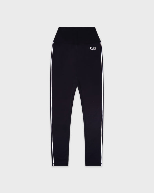 sporty & rich SR Runner Legging - Black/White