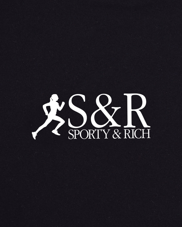 Sporty & Rich SR Runner Sports Tank - Black/White