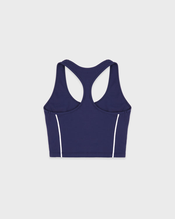 Sporty & Rich SR Runner Sports Tank - Light Navy/White