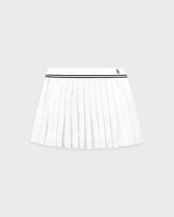 sporty & rich SRC Abigail Skirt - Ecru/Forest