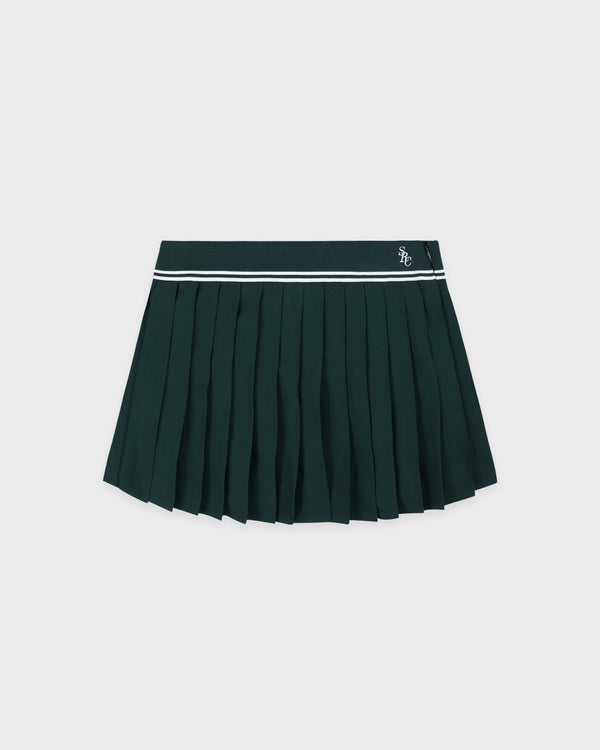 sporty & rich SRC Abigail Skirt - Forest/Ecru