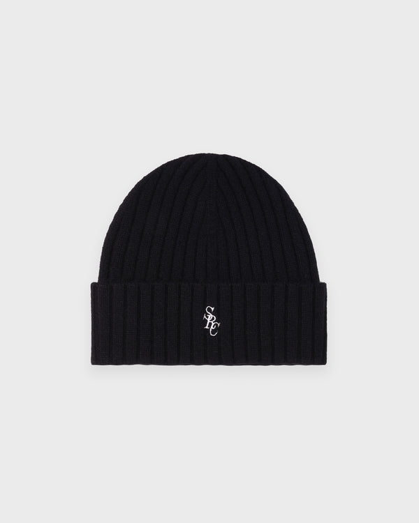 Sporty & Rich SRC Cashmere Beanie - Black/White