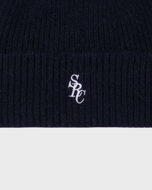 Sporty & Rich SRC Cashmere Beanie - Navy