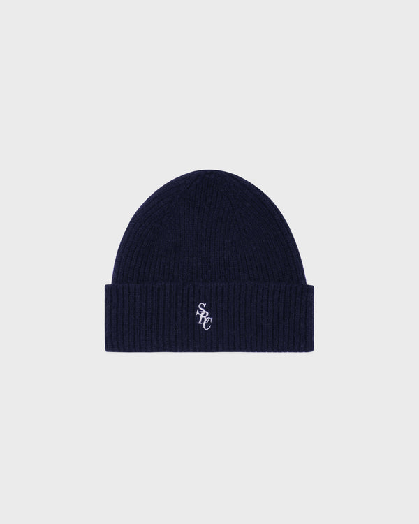 sporty & rich SRC Cashmere Beanie - Navy