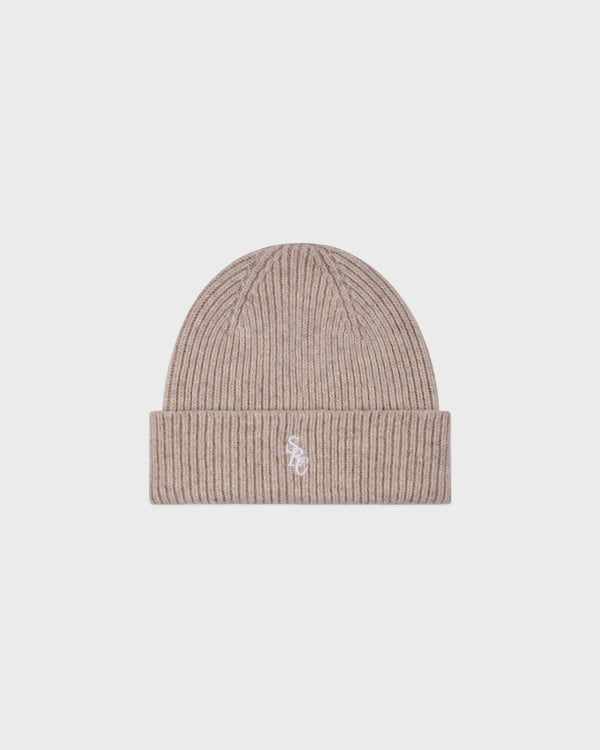 sporty & rich SRC Cashmere Beanie - Tapioca