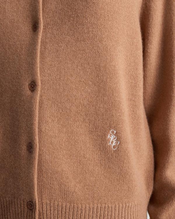 Sporty & Rich SRC Cashmere Cardigan - Camel