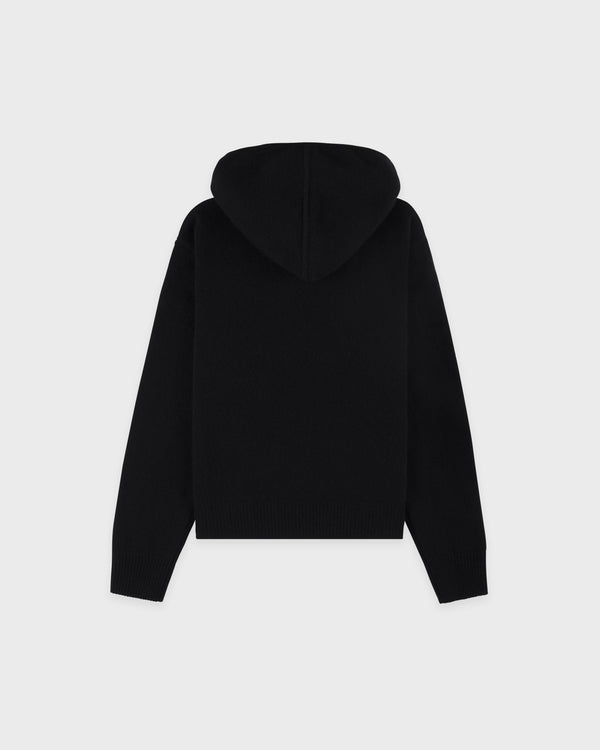 Sporty & Rich SRC Cashmere Hoodie - Black/White