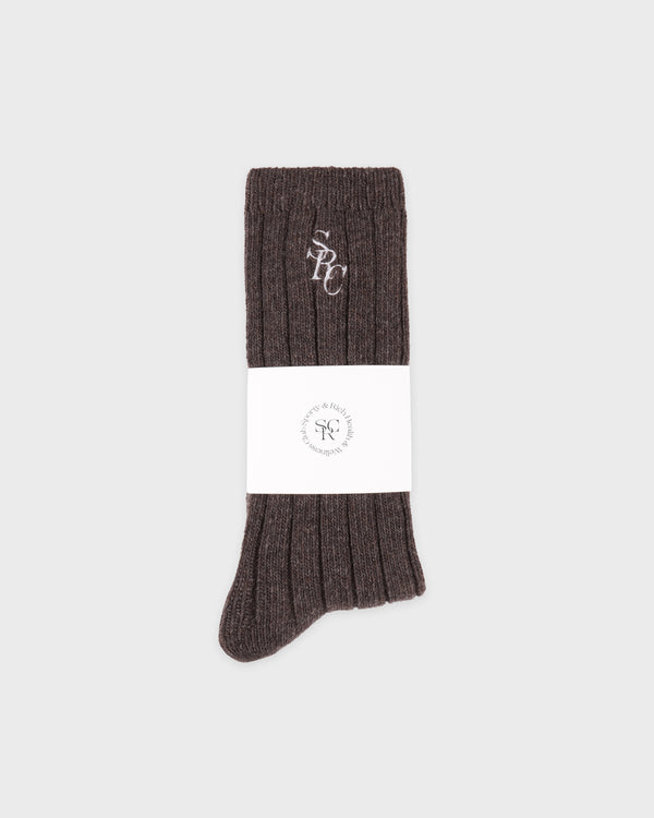 Sporty & Rich SRC Cashmere Socks - Toffee