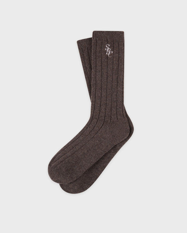 Sporty & Rich SRC Cashmere Socks - Toffee