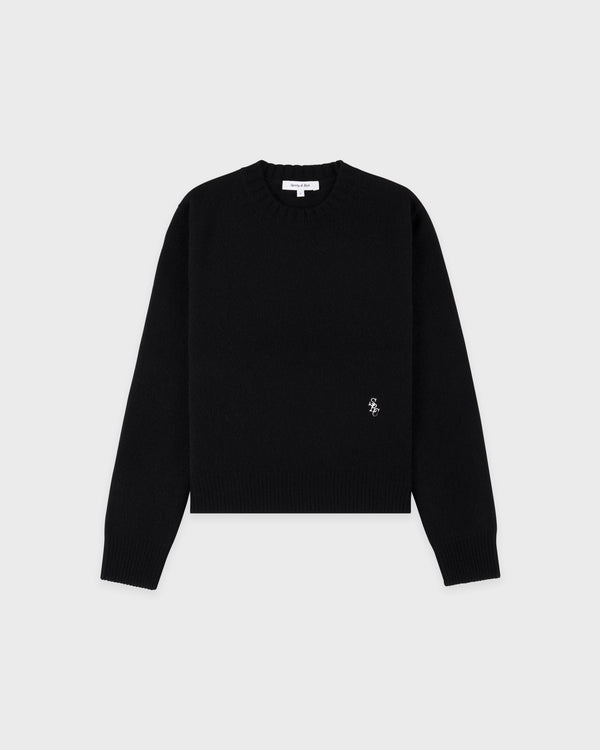 sporty & rich SRC Cashmere Sweater - Black/White
