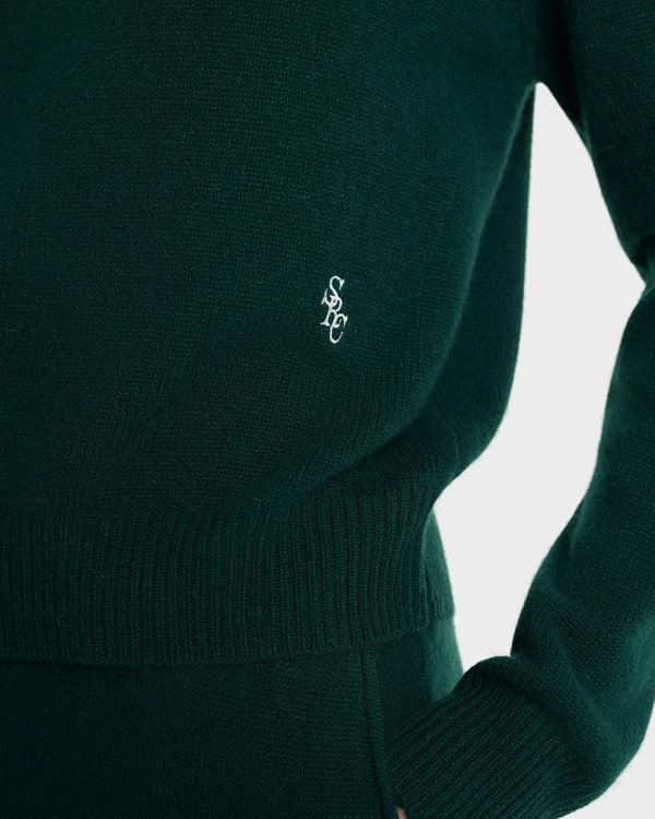 Sporty & Rich SRC Cashmere Sweater - Forest